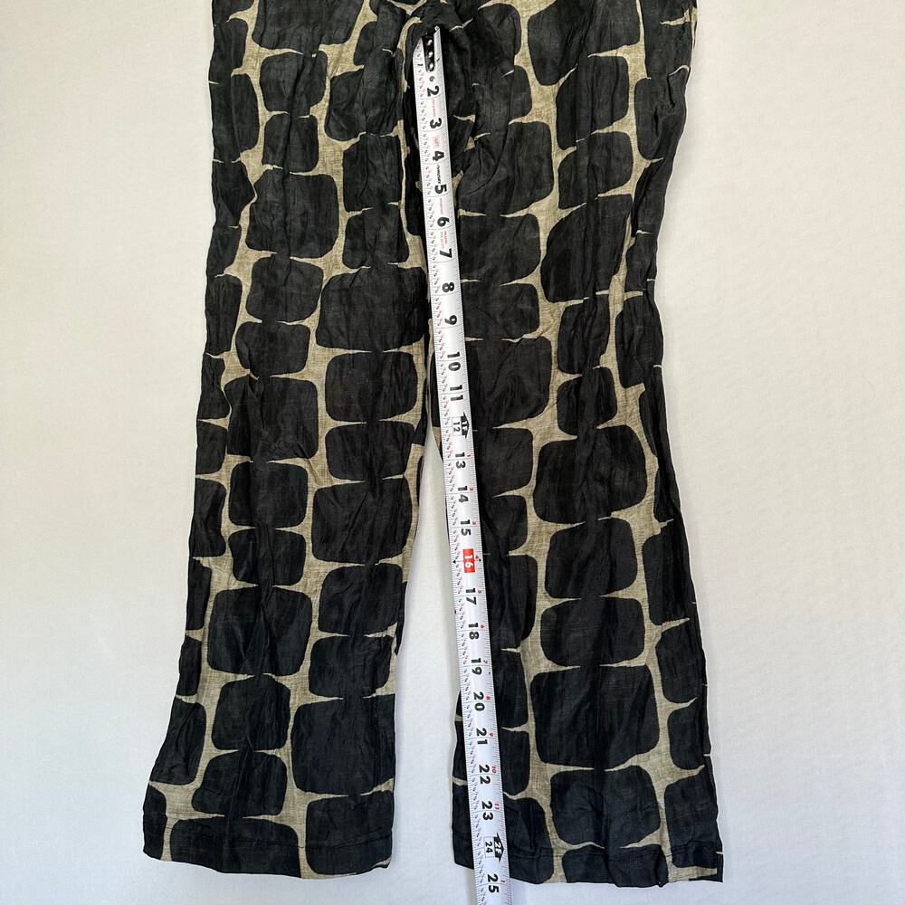 NWT Souvenir Silk Cotton Small Pantalone Sabbia/Nero Tan Black Dress Pant Small - Picture 12 of 16